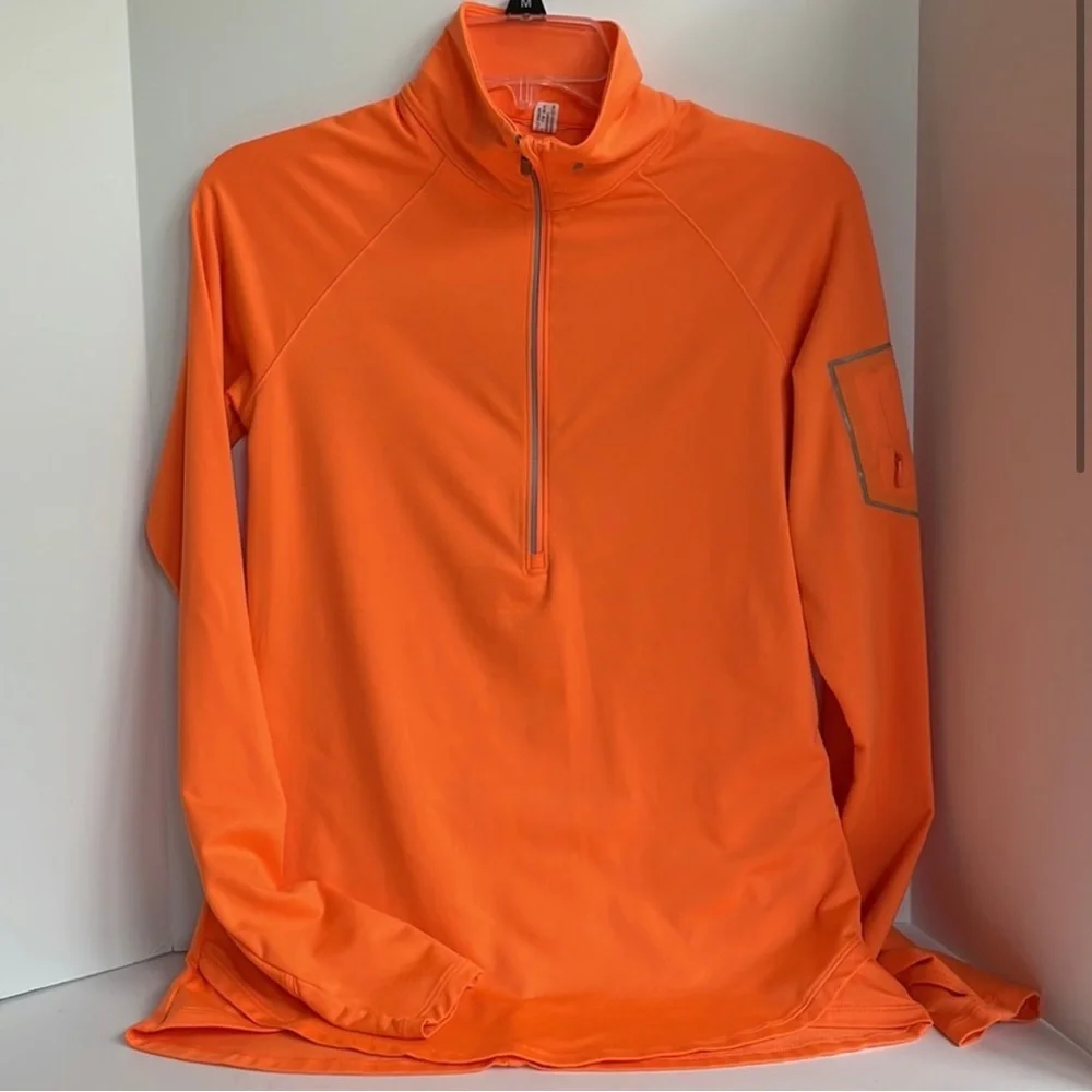 Under Armour fitted mock neck half zip pullover back zip pocket size small - Picture 4 of 6
